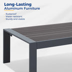 All-Weather Aluminum Outdoor Coffee Table