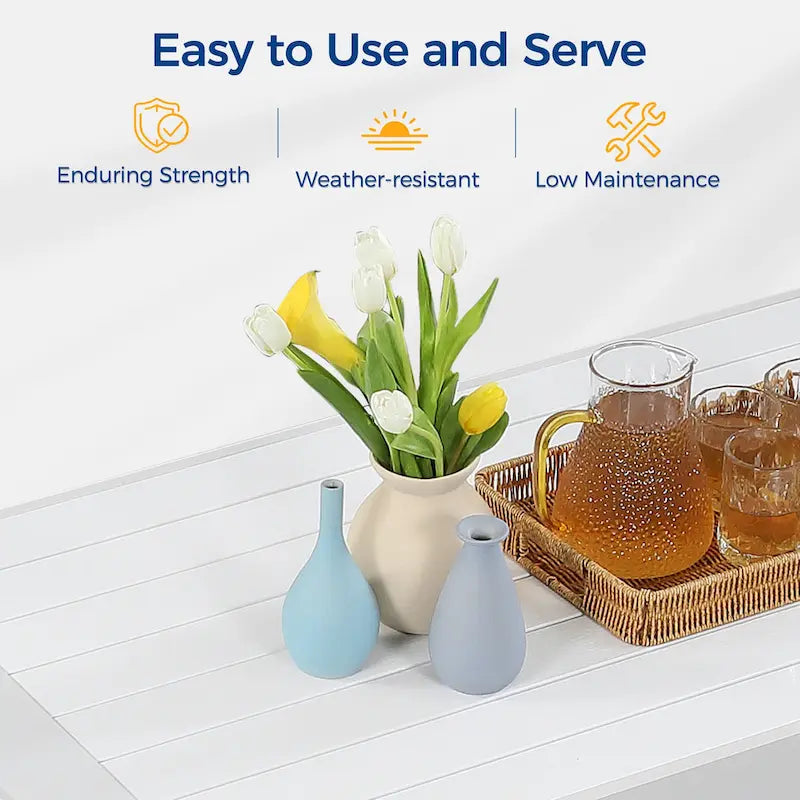 All-Weather Aluminum Outdoor Coffee Table