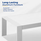 All-Weather Aluminum Outdoor Coffee Table