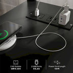 End Table with Charging Station, Narrow Side Table with USB Ports and Outlets, Small Table with Hidden Storage and Open Shelf