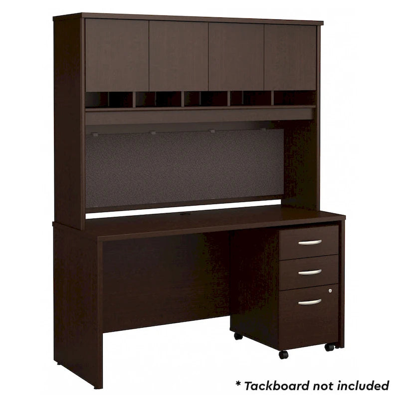 Series C 60W Desk with Hutch and Drawers by