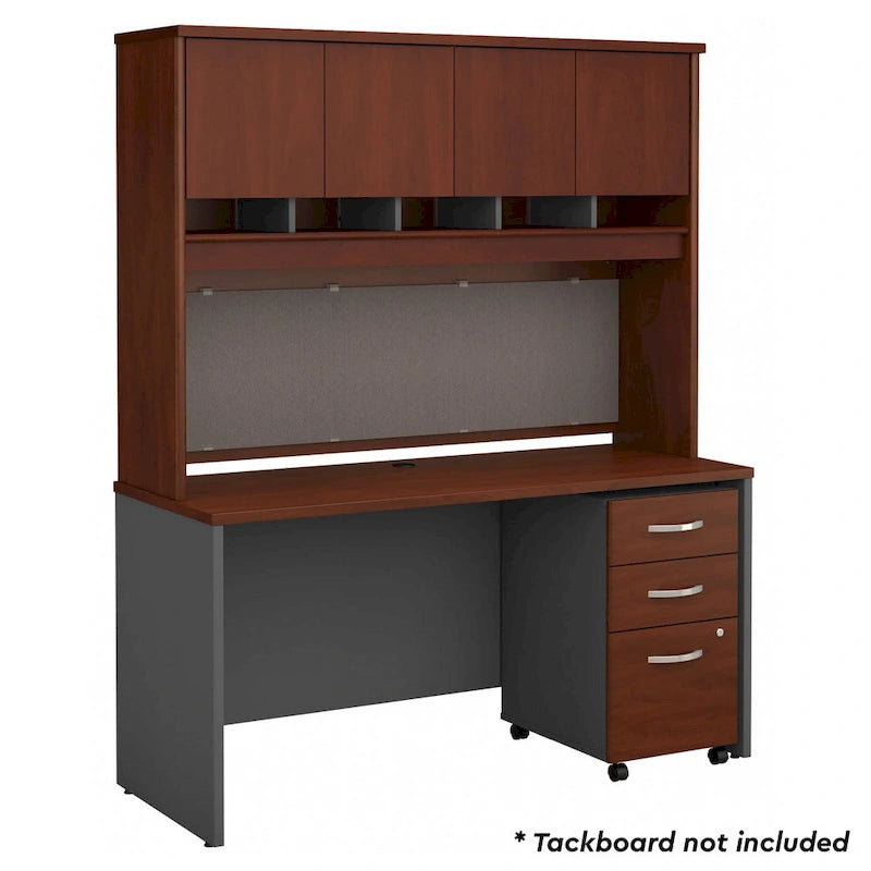 Series C 60W Desk with Hutch and Drawers by