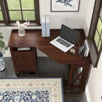 Key West 54W Corner Computer Desk with Storage