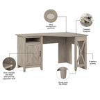 Key West 54W Corner Computer Desk with Storage