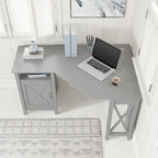 Key West 54W Corner Computer Desk with Storage