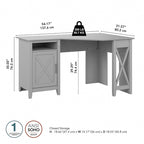 Key West 54W Corner Computer Desk with Storage