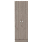 HomeRoots 71Light Gray Wood Pantry Or Storage Closet - 23.6' X '70.8' X '11.8