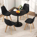 Costway 5 PCS Dining Set Modern Round Dining Table 4 Chairs for Small