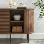 Harlan 67Fluted Oval Sideboard Cabinet