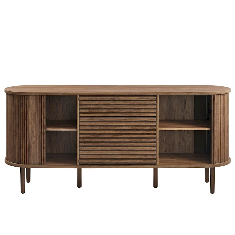 Harlan 67Fluted Oval Sideboard Cabinet