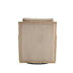 Camel 26.77Swivel Barrel Chair with Hardwood Frame