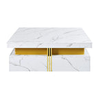 43.3Modern Square Storage Coffee Table with 4 Drawers for Living Room