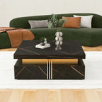 43.3Modern Square Storage Coffee Table with 4 Drawers for Living Room
