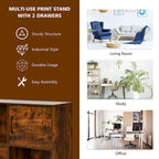 Costway File Cabinet Mobile al Printer Stand with Storage Shelves