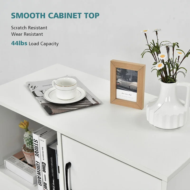 Costway File Cabinet Mobile al Printer Stand with Storage Shelves