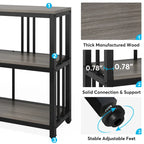 3 Tiers Console Sofa Table, 70Entryway Hallway Table for Living Room