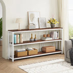 3 Tiers Console Sofa Table, 70Entryway Hallway Table for Living Room