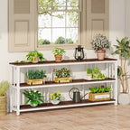 3 Tiers Console Sofa Table, 70Entryway Hallway Table for Living Room