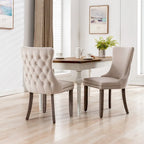  Upholstered Wing-Back Dining Chair
