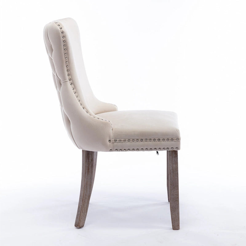 Upholstered Wing-Back Dining Chair