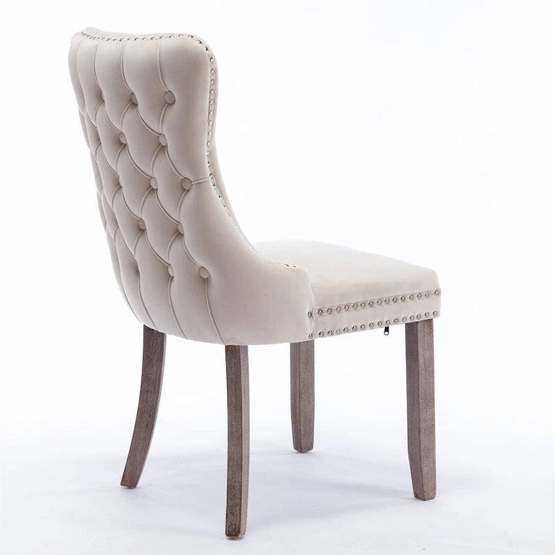 Upholstered Wing-Back Dining Chair