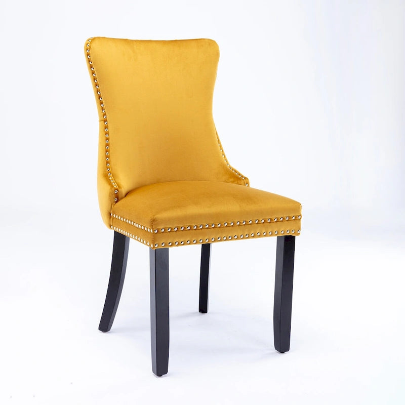 Upholstered Wing-Back Dining Chair