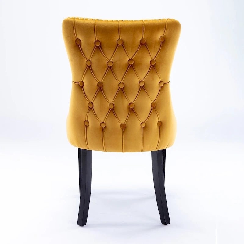 Upholstered Wing-Back Dining Chair
