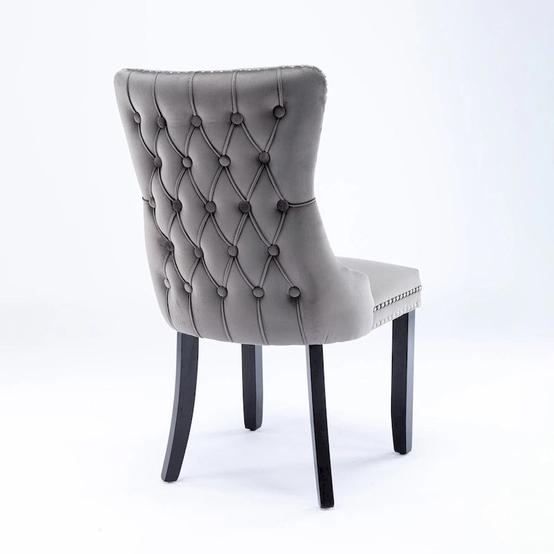 Upholstered Wing-Back Dining Chair