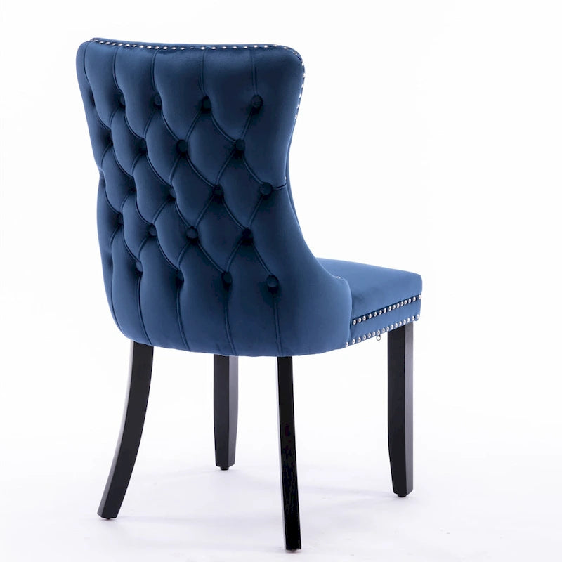 Upholstered Wing-Back Dining Chair