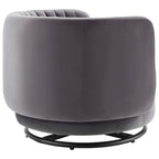 Embrace Tufted Performance Velvet Performance Velvet Swivel Chair