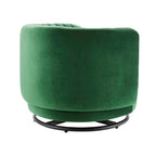 Embrace Tufted Performance Velvet Performance Velvet Swivel Chair
