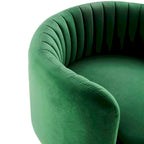 Embrace Tufted Performance Velvet Performance Velvet Swivel Chair