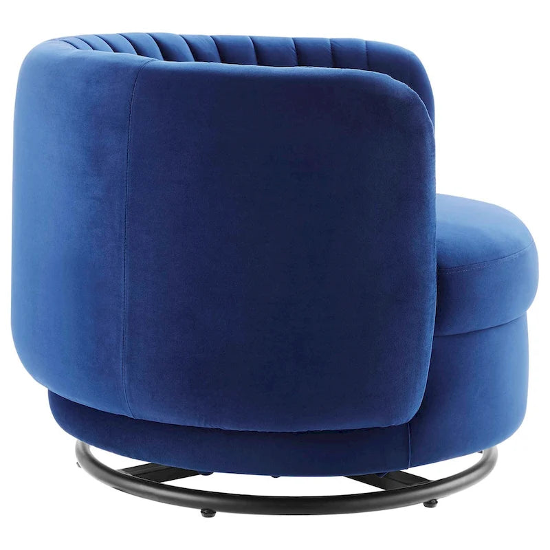 Embrace Tufted Performance Velvet Performance Velvet Swivel Chair