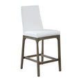 Somette Modern Counter Stool with Solid Wood Base