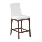Somette Modern Counter Stool with Solid Wood Base
