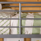 Middlebrook Abner Silver Metal Deluxe Twin Loft Bed