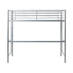 Middlebrook Abner Silver Metal Deluxe Twin Loft Bed