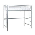Middlebrook Abner Silver Metal Deluxe Twin Loft Bed