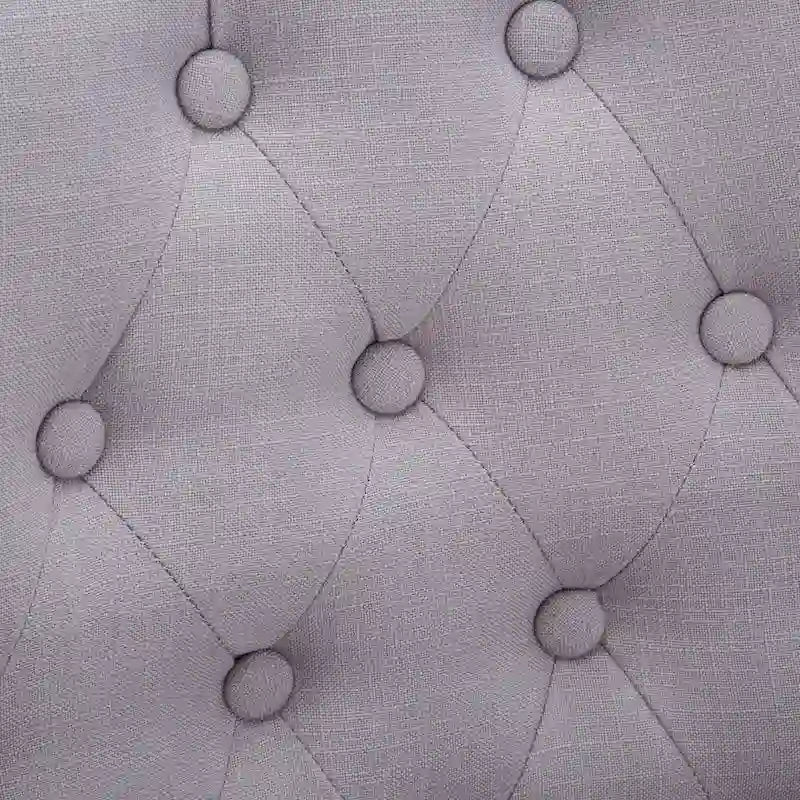 Mid-century Modern Dining chairs Button Tufted Accent Chairs with Nailhead Trim Set of 2