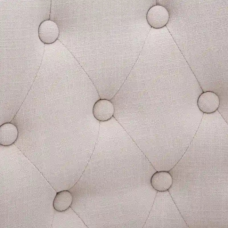 Mid-century Modern Dining chairs Button Tufted Accent Chairs with Nailhead Trim Set of 2