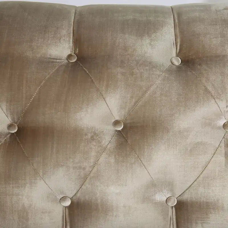 Vynn Transitional Solid Wood Padded Loveseat by