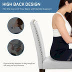 Dining Chairs Set of 2, Upholstered Fabric Kitchen Room Chairs Mid Century Modern High-End Dining Room Side Chairs