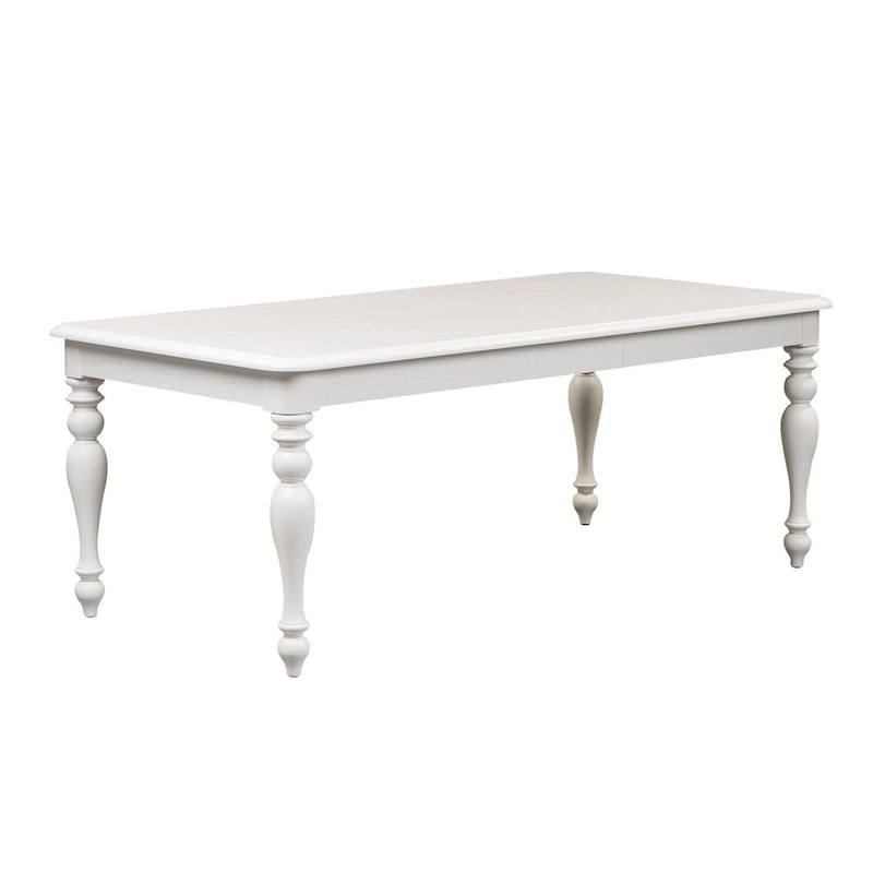 Oyster White Rectangular Leg Table