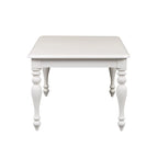 Oyster White Rectangular Leg Table