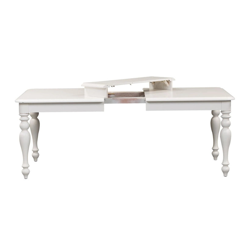 Oyster White Rectangular Leg Table
