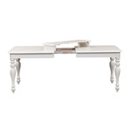 Oyster White Rectangular Leg Table