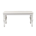 Oyster White Rectangular Leg Table