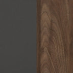 Olvyn Natural Walnut and Charcoal 2-Drawer Nightstand