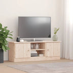 vidaXL TV Stand ALTA 44.1x13.8x16.1Solid Wood Pine - 44.1x 13.8x 16.1