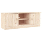 vidaXL TV Stand ALTA 44.1x13.8x16.1Solid Wood Pine - 44.1x 13.8x 16.1